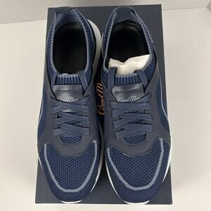 Good Man Brand Blue GMB Knit Trainer Sneakers Sky Captain Size 10.5 Italy